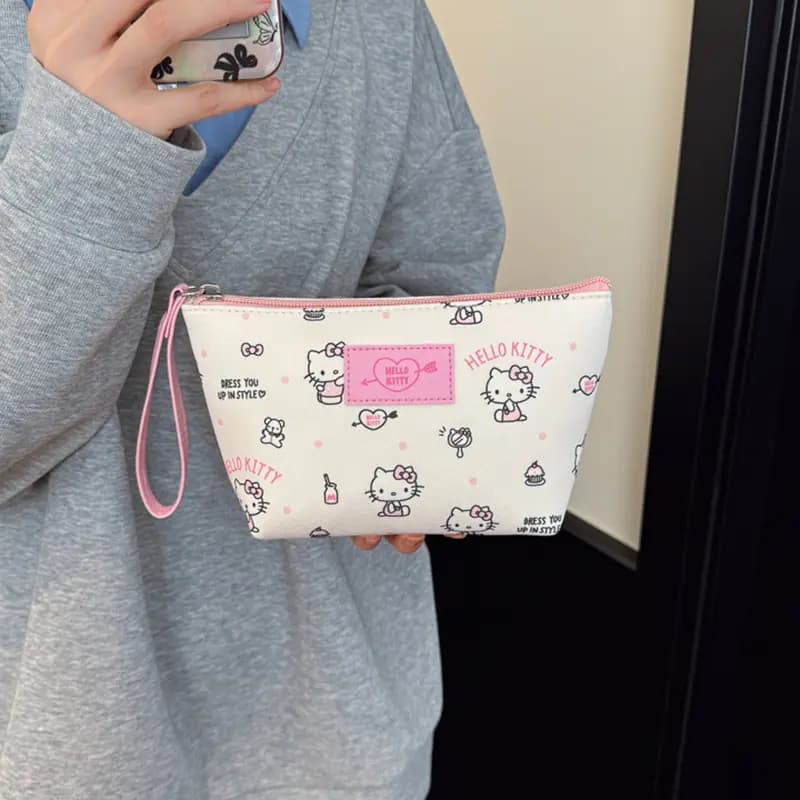 Sanrio Hello Kitty Kətan Çanta Qadın Çəhrayı 5