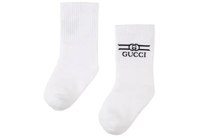 GUCCI SS22 Uşaq Corabı Ağ