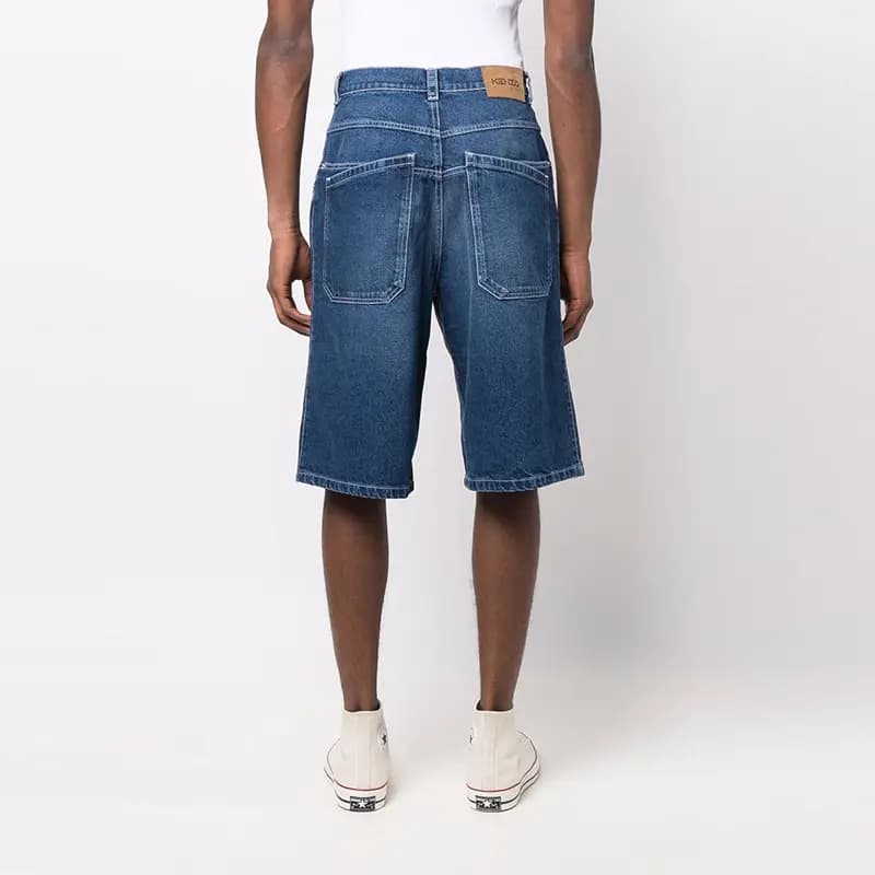 KENZO Denim Shorts Men Denim Blue 5