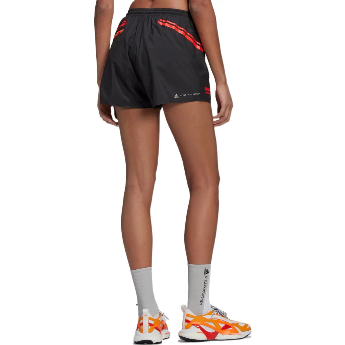 adidas x Stella McCartney Collab Contrast Stripe Athletic Shorts Women's Black 3
