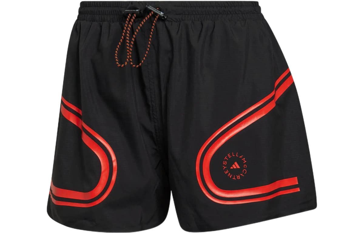 adidas x Stella McCartney Collab Contrast Stripe Athletic Shorts Women's Black
