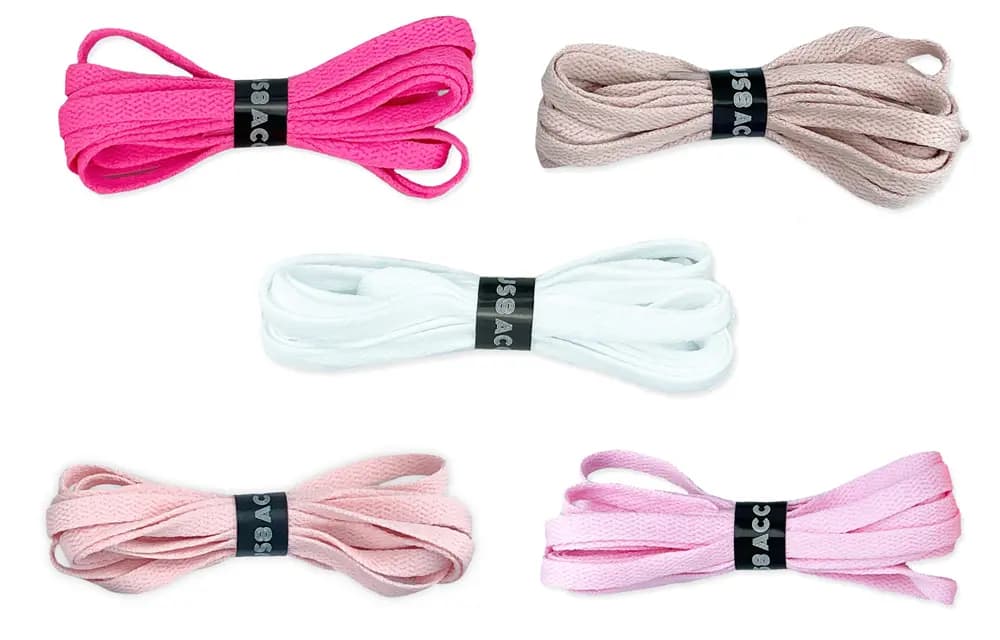 US8ACC Shoelaces Unisex Black White Gray Red Blue Yellow 5
