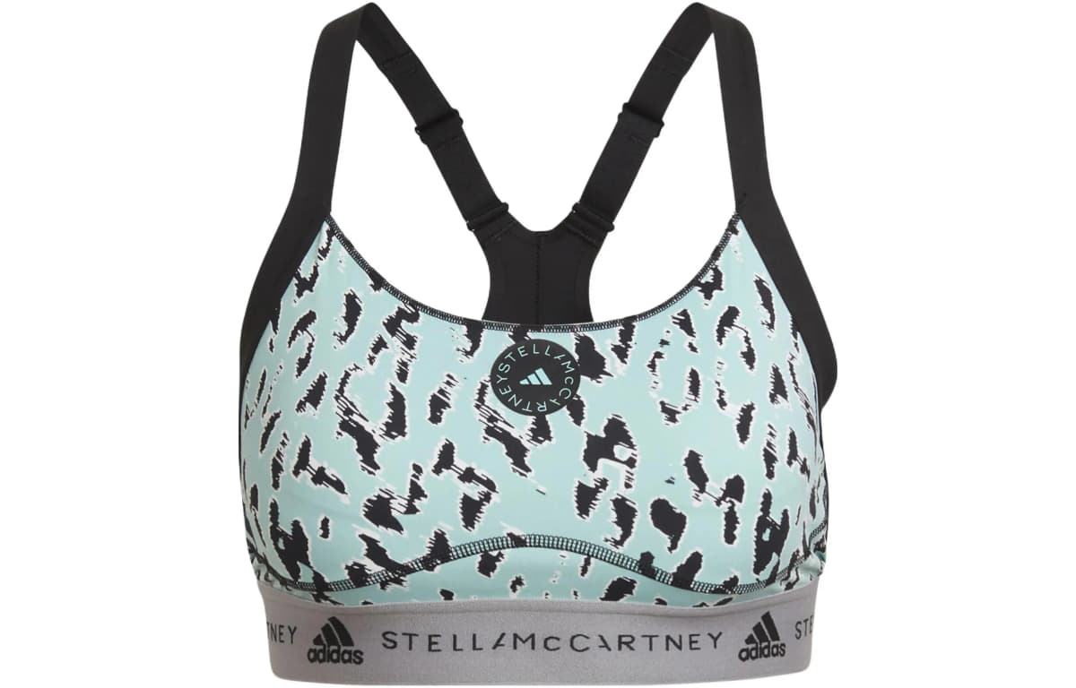 Adidas x Stella McCartney Qadın İdman Büstqalteri Yaşıl/Qara