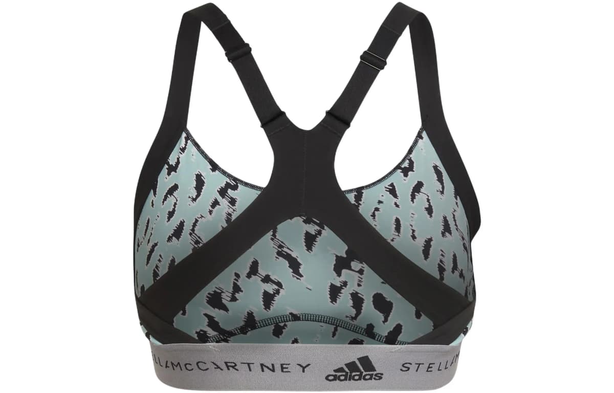 Adidas x Stella McCartney Qadın İdman Büstqalteri Yaşıl/Qara 2