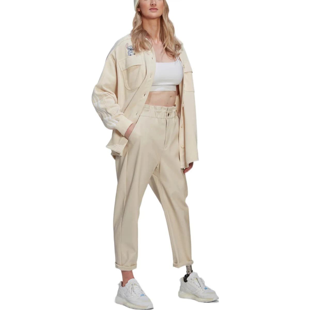 Adidas Originals Qadın Köynəyi Ecru 2