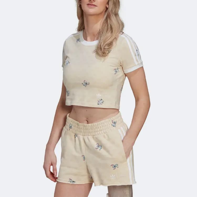 Adidas Originals x Disney Stitch Qadın Köynək Boz/Ağ 2