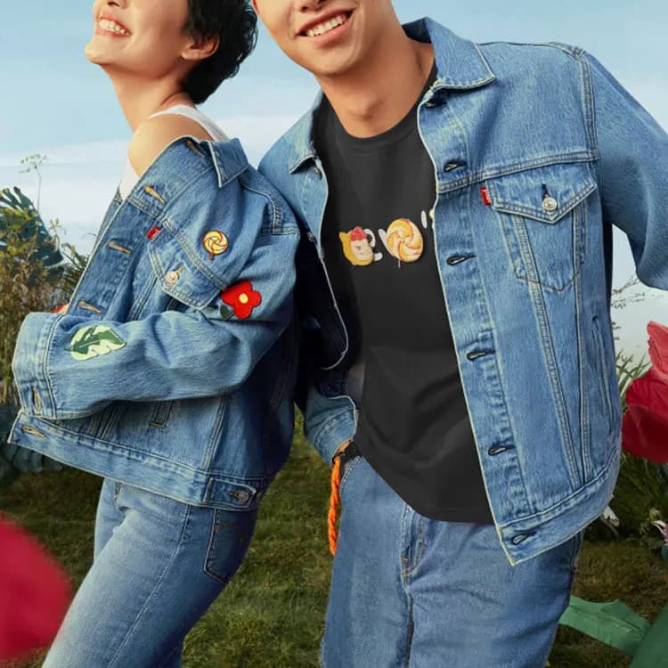 Levis Qadın Denim Pencək Mavi 3