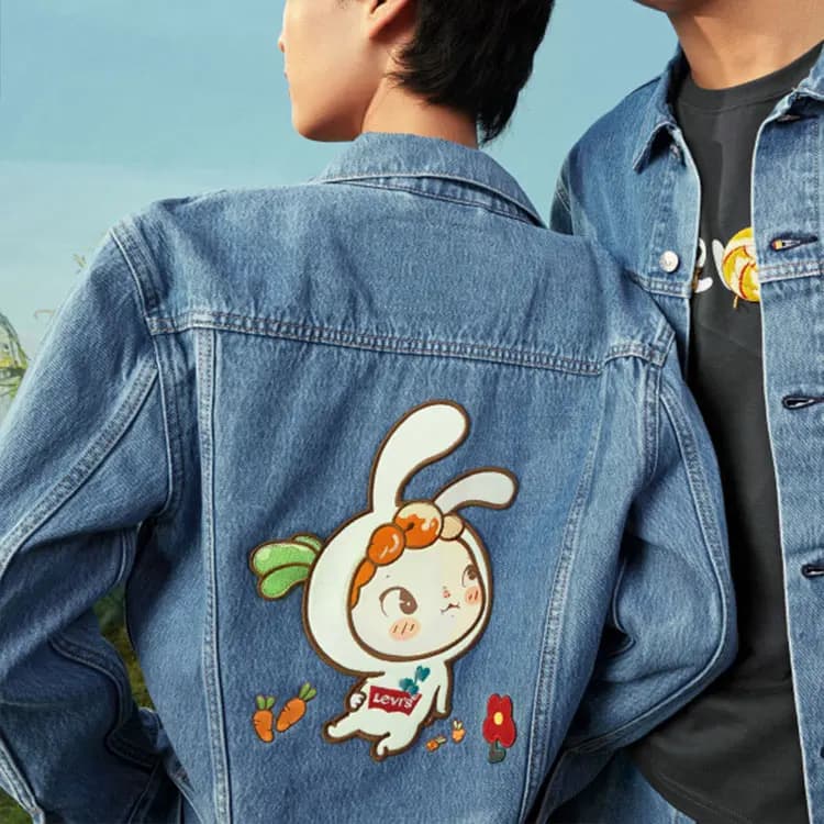 Levis Qadın Denim Pencək Mavi 4