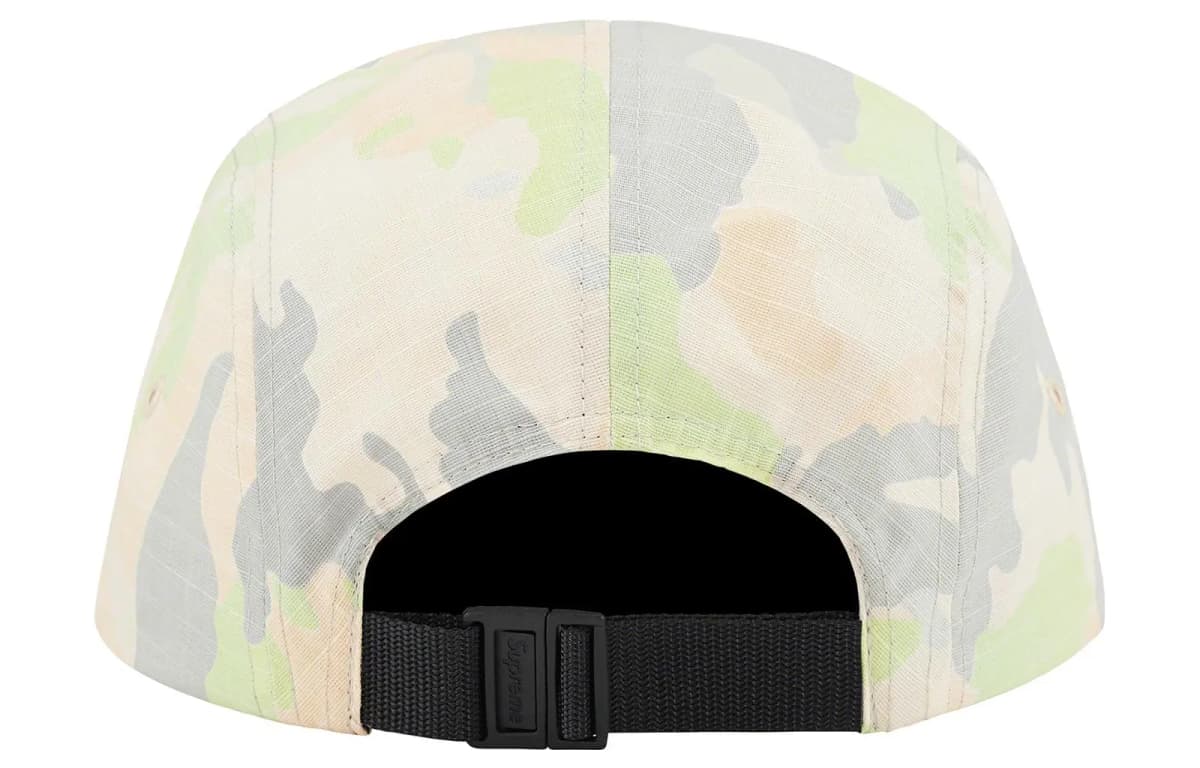 Supreme Stone Island Reactive Ice Camo Ripstop Camp Kepkası 11