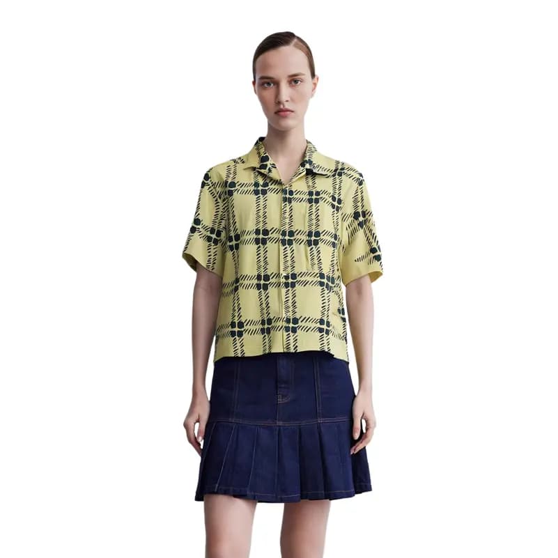 UNIQLO X Marni Qadın Köynəyi Xardal 3