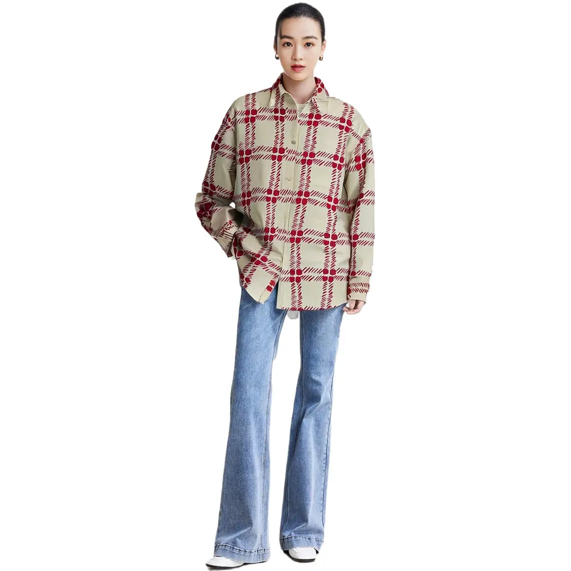 UNIQLO X Marni Qadın Köynəyi Bej 4