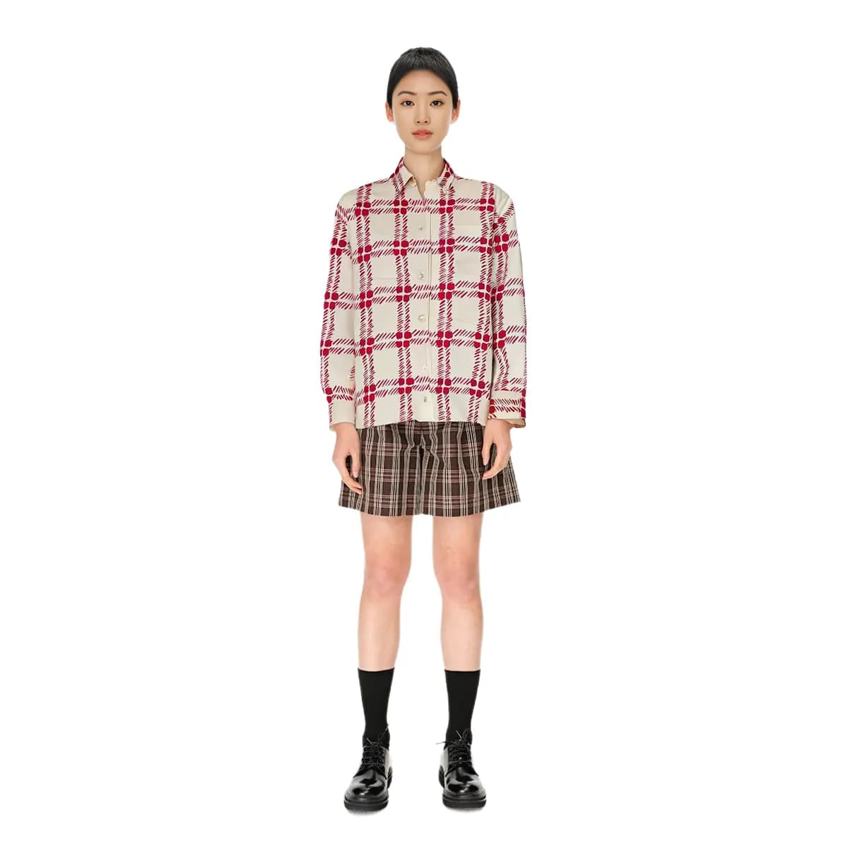 UNIQLO X Marni Qadın Köynəyi Bej 5