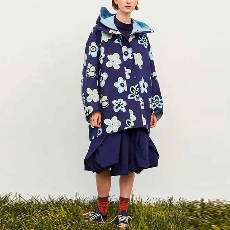 UNIQLO X Marni Qadın Yarım Palto Flower 2