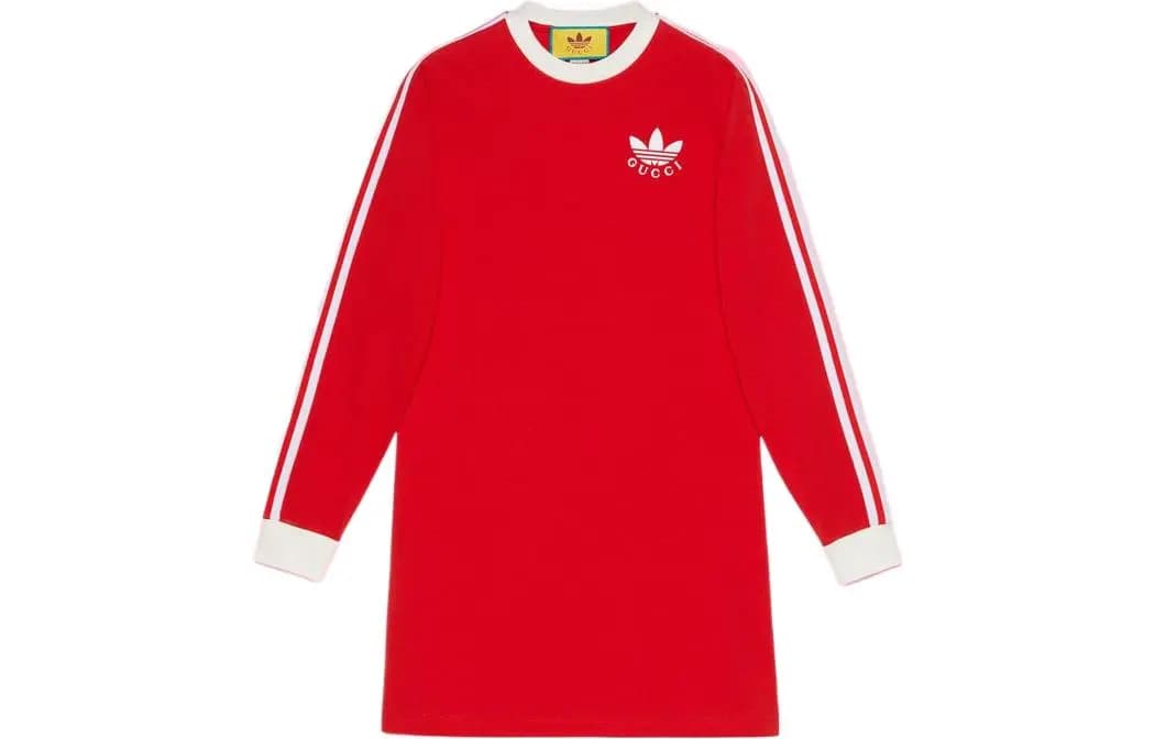 GUCCI X Adidas Qadın Donu Qırmızı