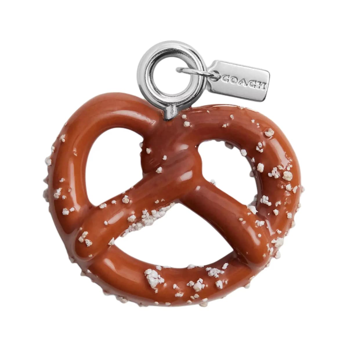 COACH Pretzel Shoe Charm Brown