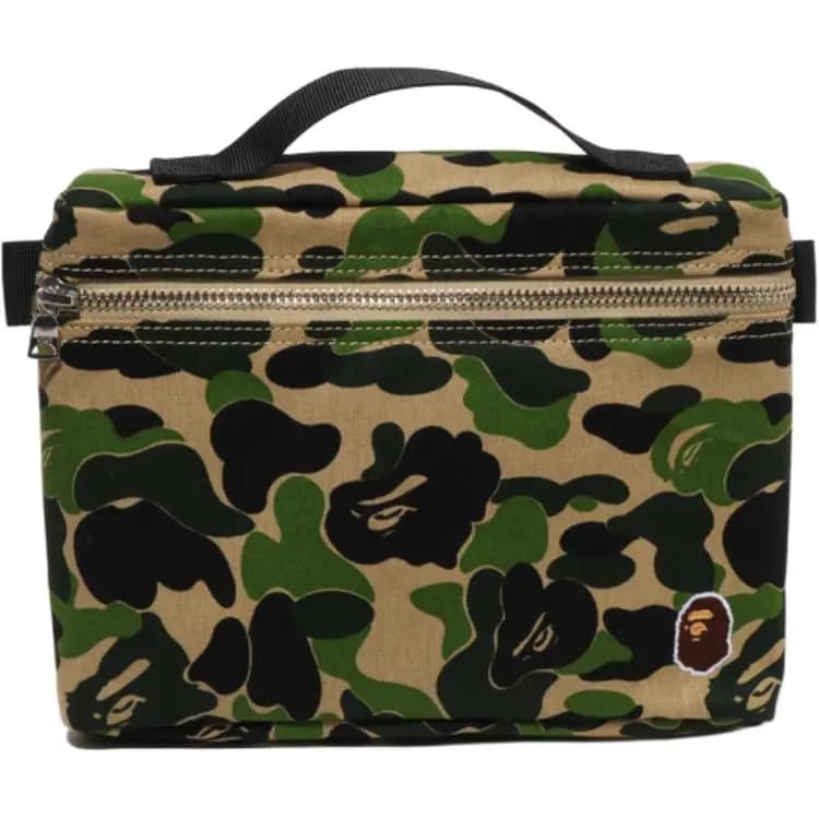 A BATHING APE Kamuflajlı Səyahət Çantası Unisex