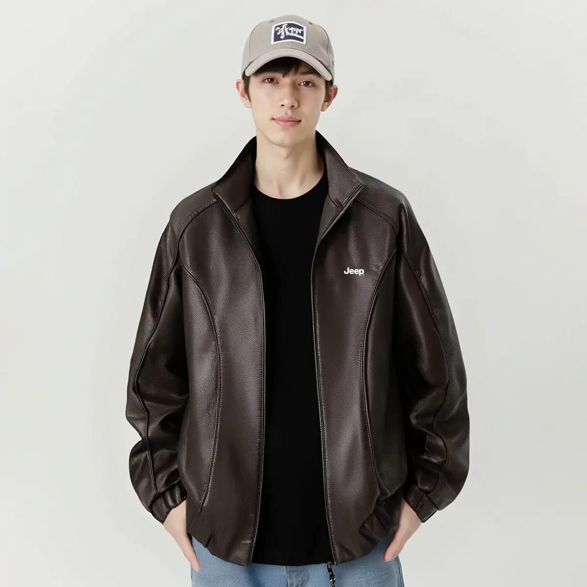 Jeep Wrangler Series Leather Jacket Unisex 3