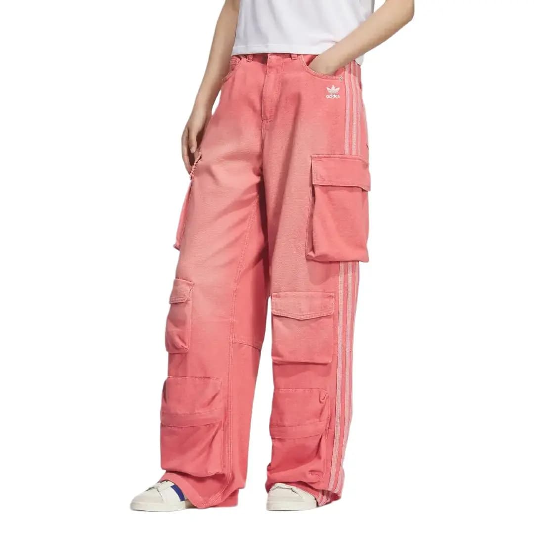 adidas Originals FW25 TEAM MULTICARGO DENIM PANT Qadın Karqo Şalvar 3