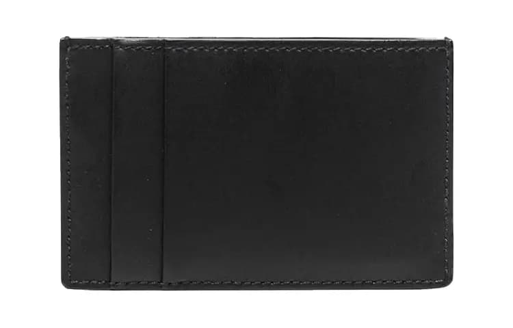Alexander McQueen Dəri Kişi Kart Qabı Qara 2