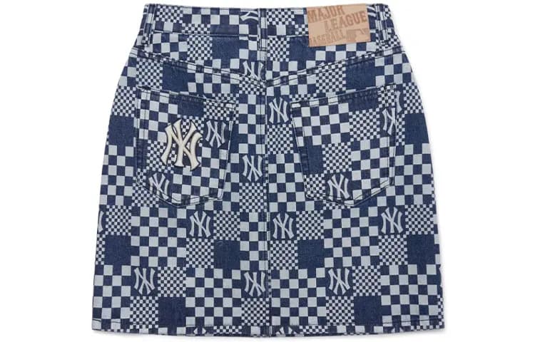 MLB New York Yankees Qadın Denim Ətək Mavi 2