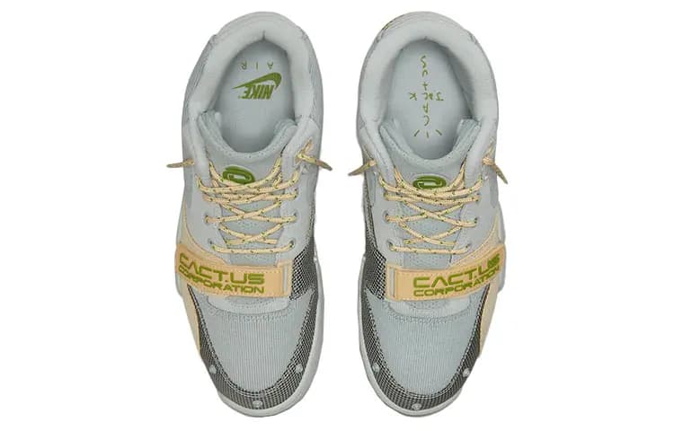 Nike X Travis Scott Air Trainer 1 Sp 'Grey Haze Olive Aura Canvas' 4