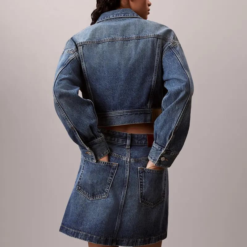 CALVIN KLEIN Qadın Cin Ətəyi 8