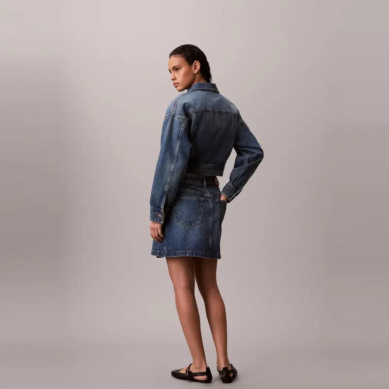 CALVIN KLEIN Qadın Cin Ətəyi 5
