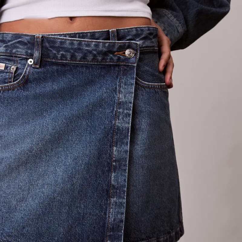 CALVIN KLEIN Qadın Cin Ətəyi 7