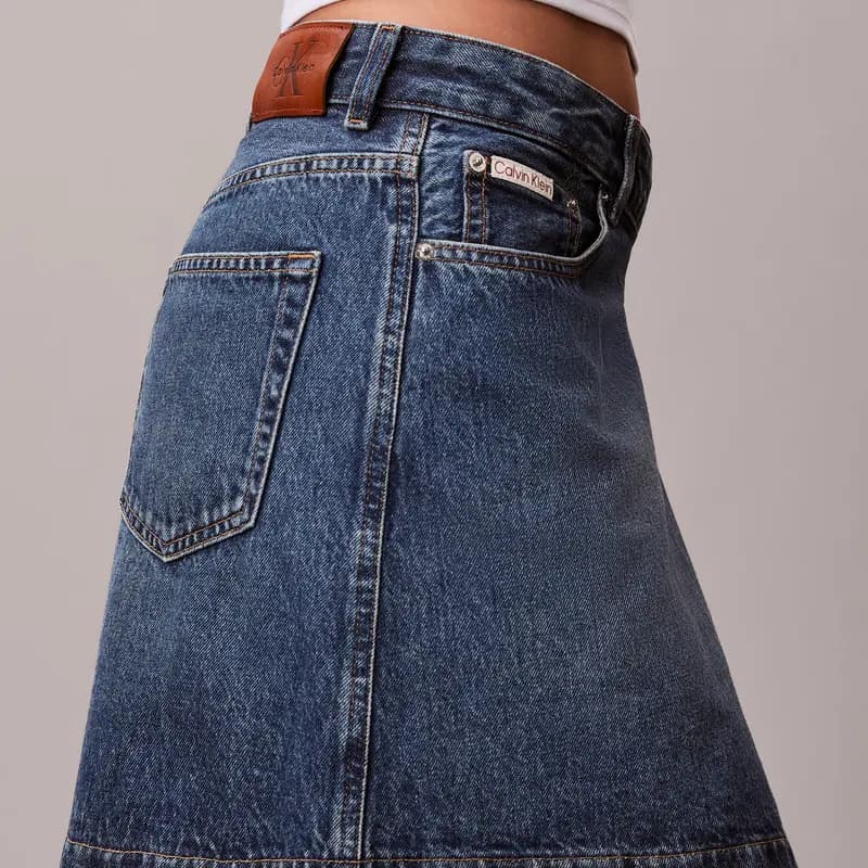 CALVIN KLEIN Qadın Cin Ətəyi 6