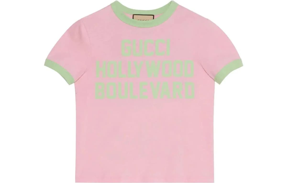 GUCCI Crop Top Qadın Çəhrayı 2