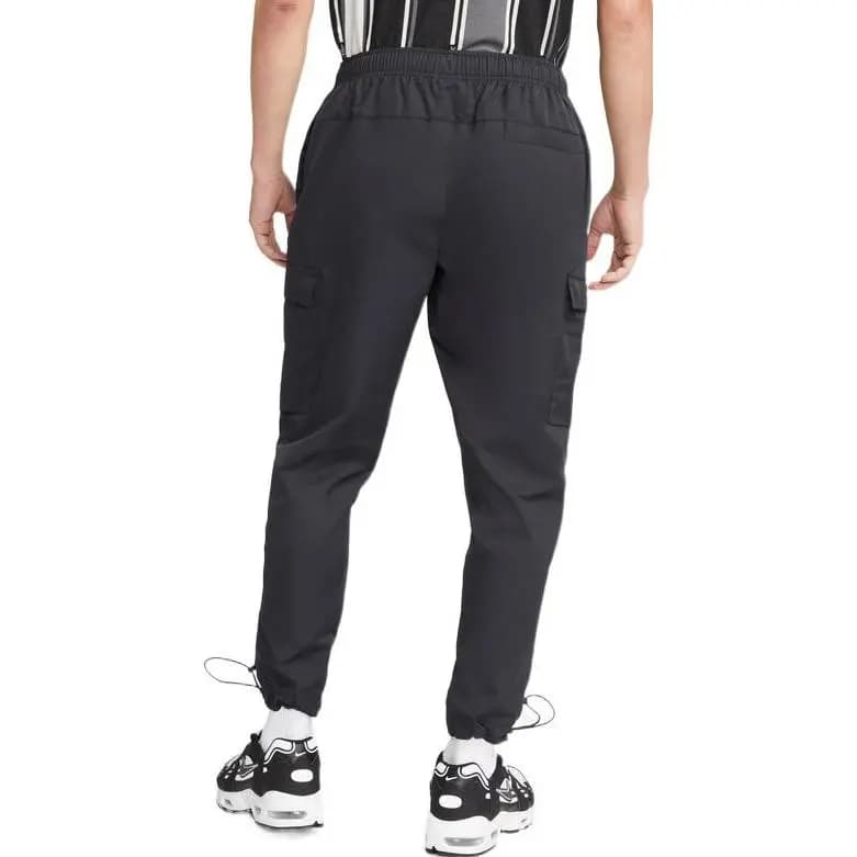 Nike Sportswear Solid Logo Woven Cargo Casual Pants Men's Black 5