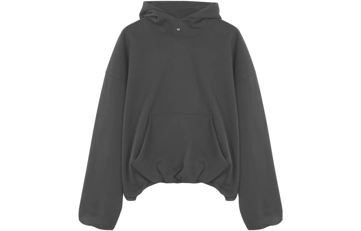 YEEZY Logo Unisex Hudi Tünd Boz
