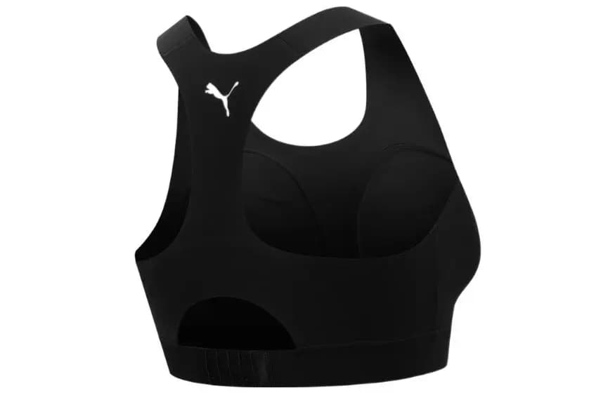 Puma Elite Bra Solid Logo High-Impact Sports Bra Women's Black 2