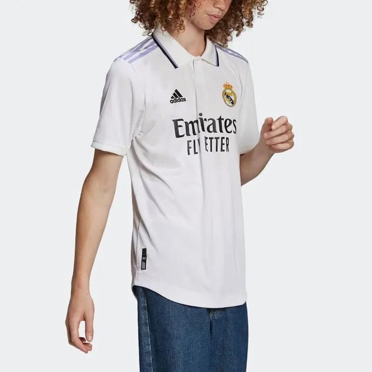 Adidas Real Madrid Kişi Polo Köynəyi Ağ 5
