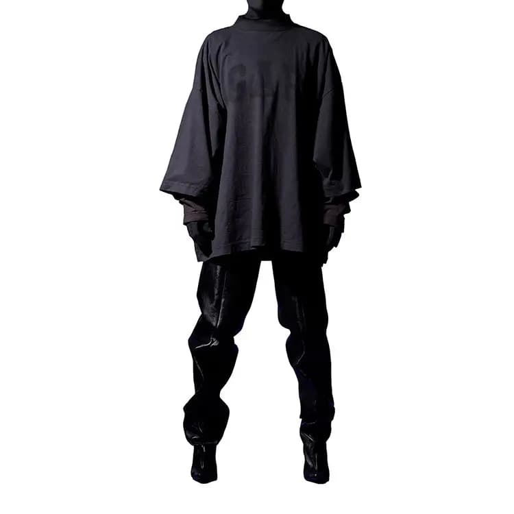 YEEZY X Gap X Balenciaga Dove 3/4 Qol Köynək Qara 3