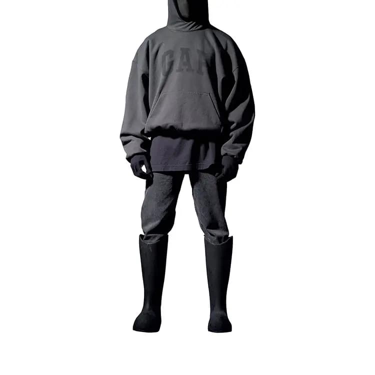 YEEZY X GAP X Balenciaga Dove Hoodie Tünd Boz 3