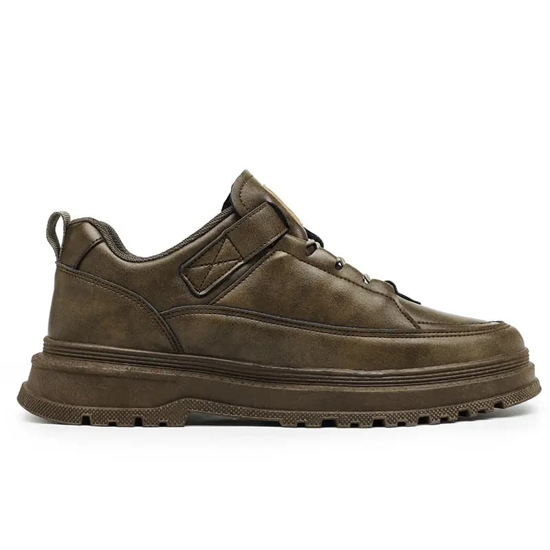 Warrior Fashion Minimalist Trendy Versatile Daily Commute Work Boots Men's Khaki 2