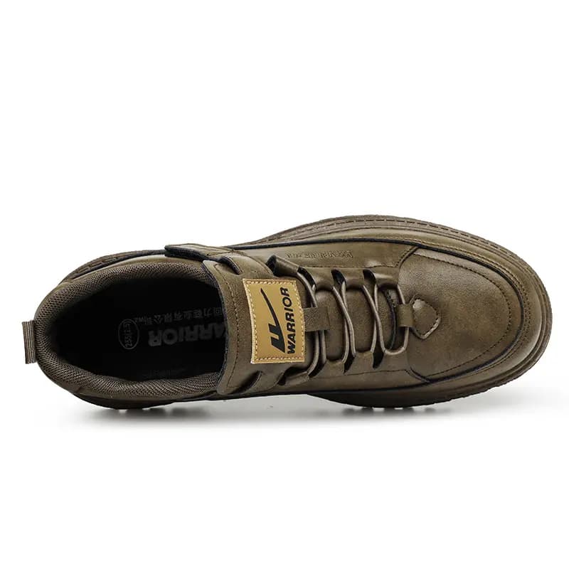 Warrior Fashion Minimalist Trendy Versatile Daily Commute Work Boots Men's Khaki 3