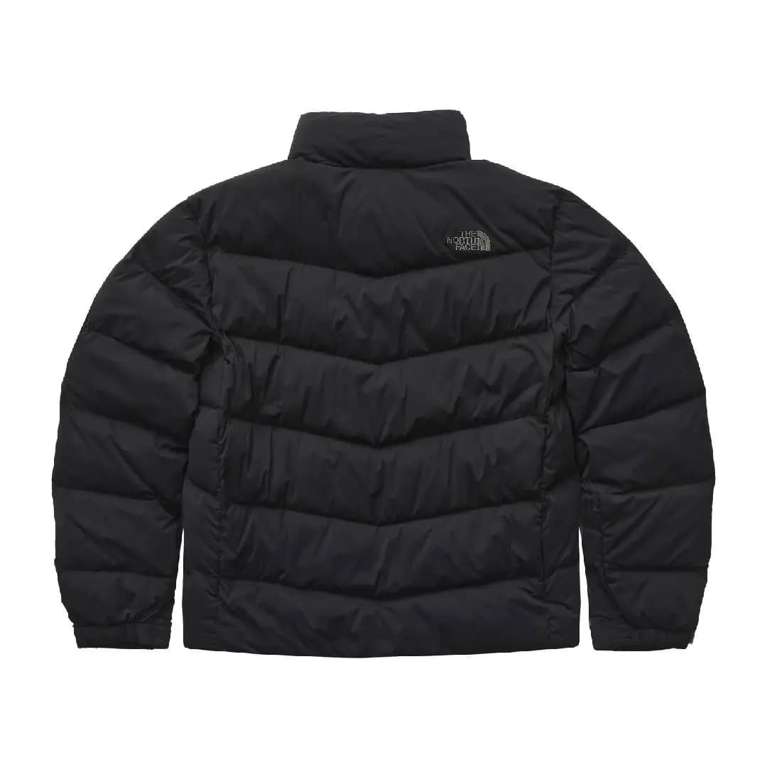THE NORTH FACE HYBRID Superflex Solid Zip-Front Long Sleeve Down Jacket Men's Black 2