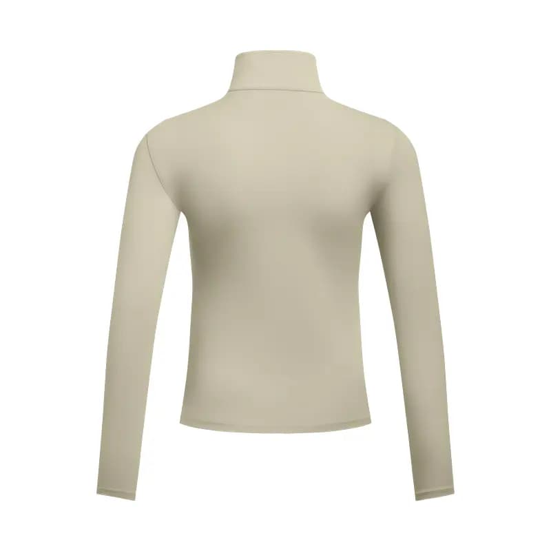 Under Armour COOLMESH Stand Collar Waist-Cinching Slim Fit Training Running Fitness Yoga Casual Sport Jacket Women's Forest Dog Brown Grey 2