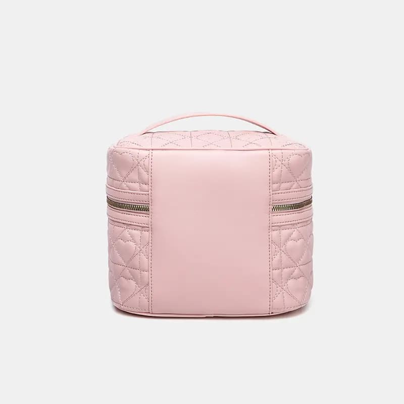Disney Minnie Portable Multi-Layer Travel Versatile Cute Synthetic Leather Travel Organizer Bag Women's Pink 10