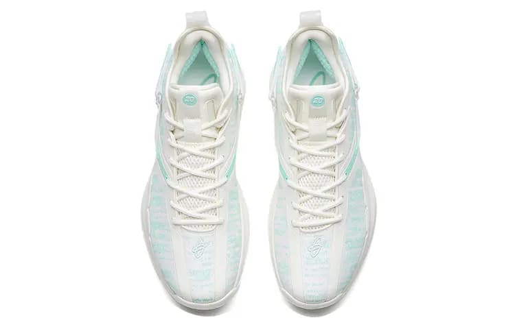 ANTA GH3 Basketball Shoes Men Low-Top Ivory White/Light Sand Green 3