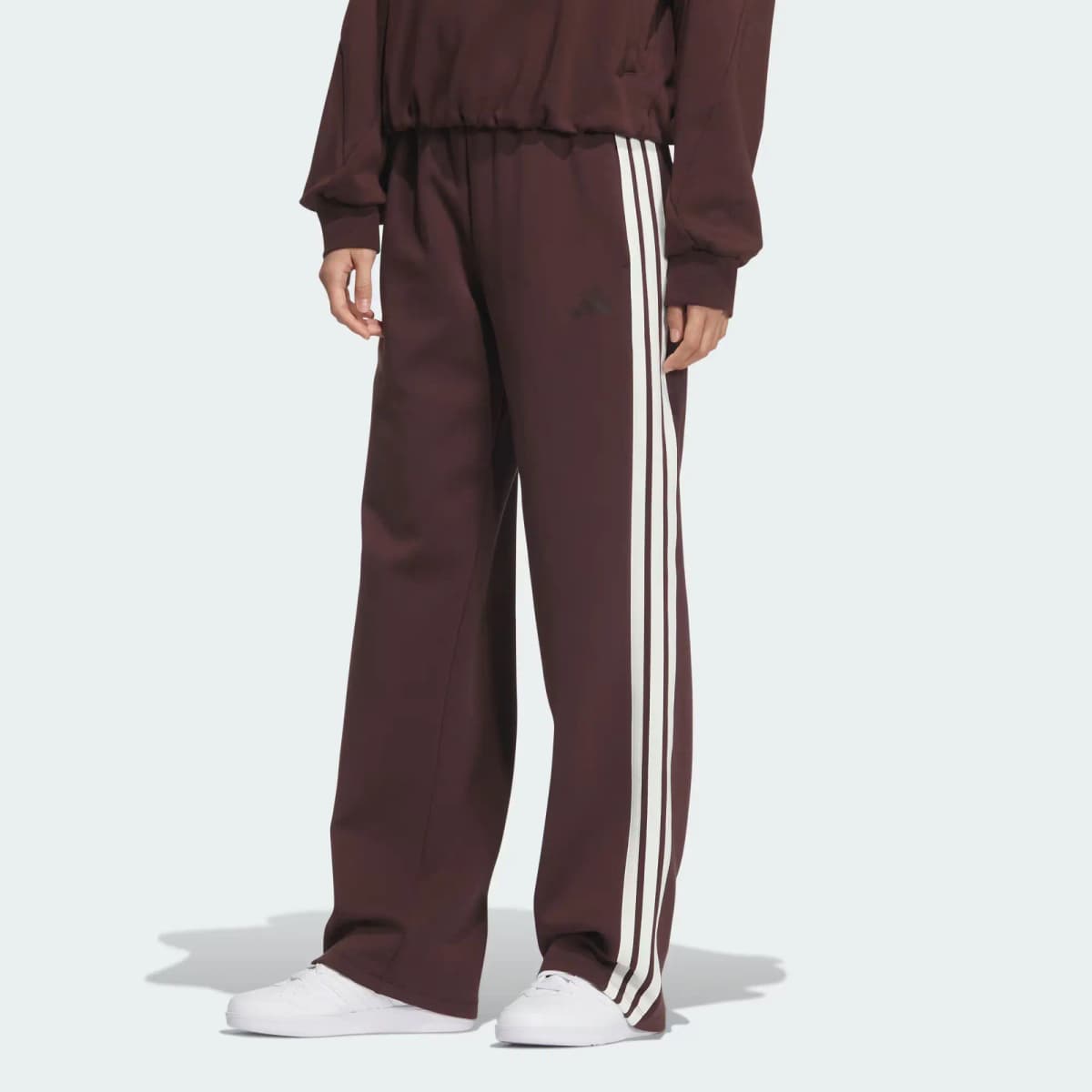 adidas SOFT DOUBLEKNIT PANT Qadın Şalvarı Dark Brown 6