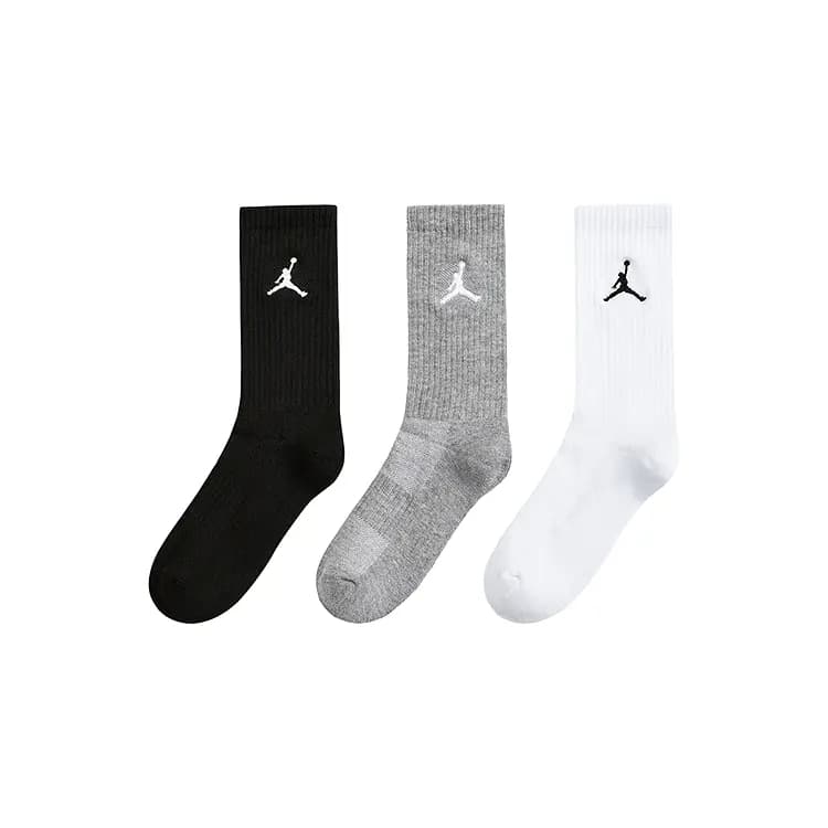 Jordan Classic Jumpman Logo Sport Socks Crew Socks (3-Pack) Youth 8