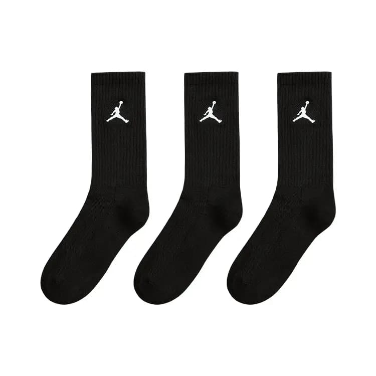 Jordan Classic Jumpman Logo Sport Socks Crew Socks (3-Pack) Youth 6