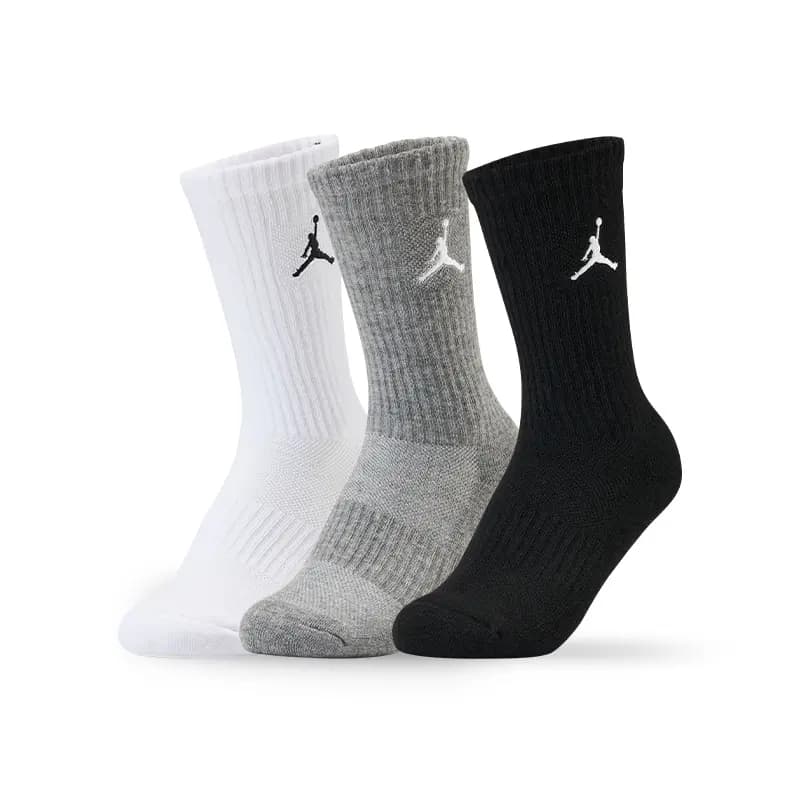 Jordan Classic Jumpman Logo Sport Socks Crew Socks (3-Pack) Youth 7