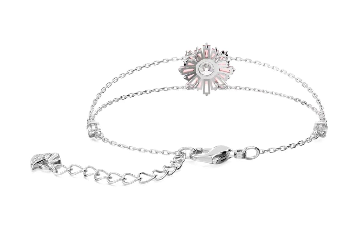 Swarovski Rodium örtüklü Bilərzik Qadın Çəhrayı 3