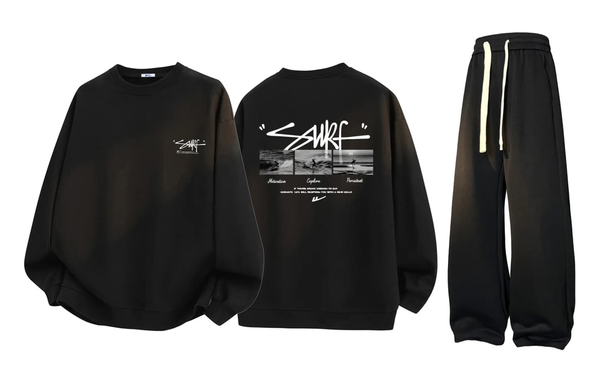 Warrior 'Riding the Waves' Sweatshirt və Şalvar Dəsti Unisex 7