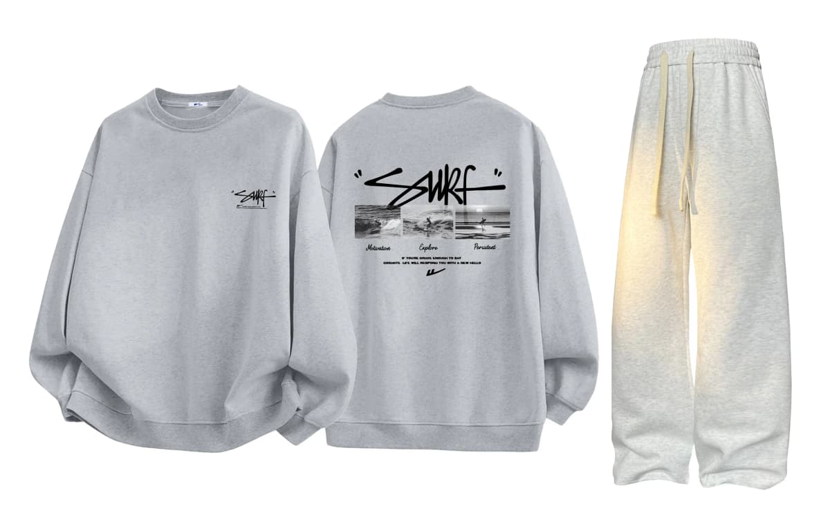 Warrior 'Riding the Waves' Sweatshirt və Şalvar Dəsti Unisex 16