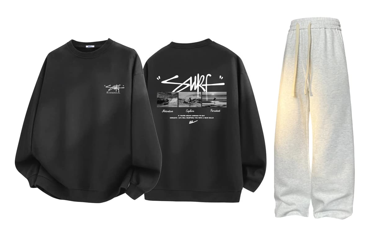Warrior 'Riding the Waves' Sweatshirt və Şalvar Dəsti Unisex 28